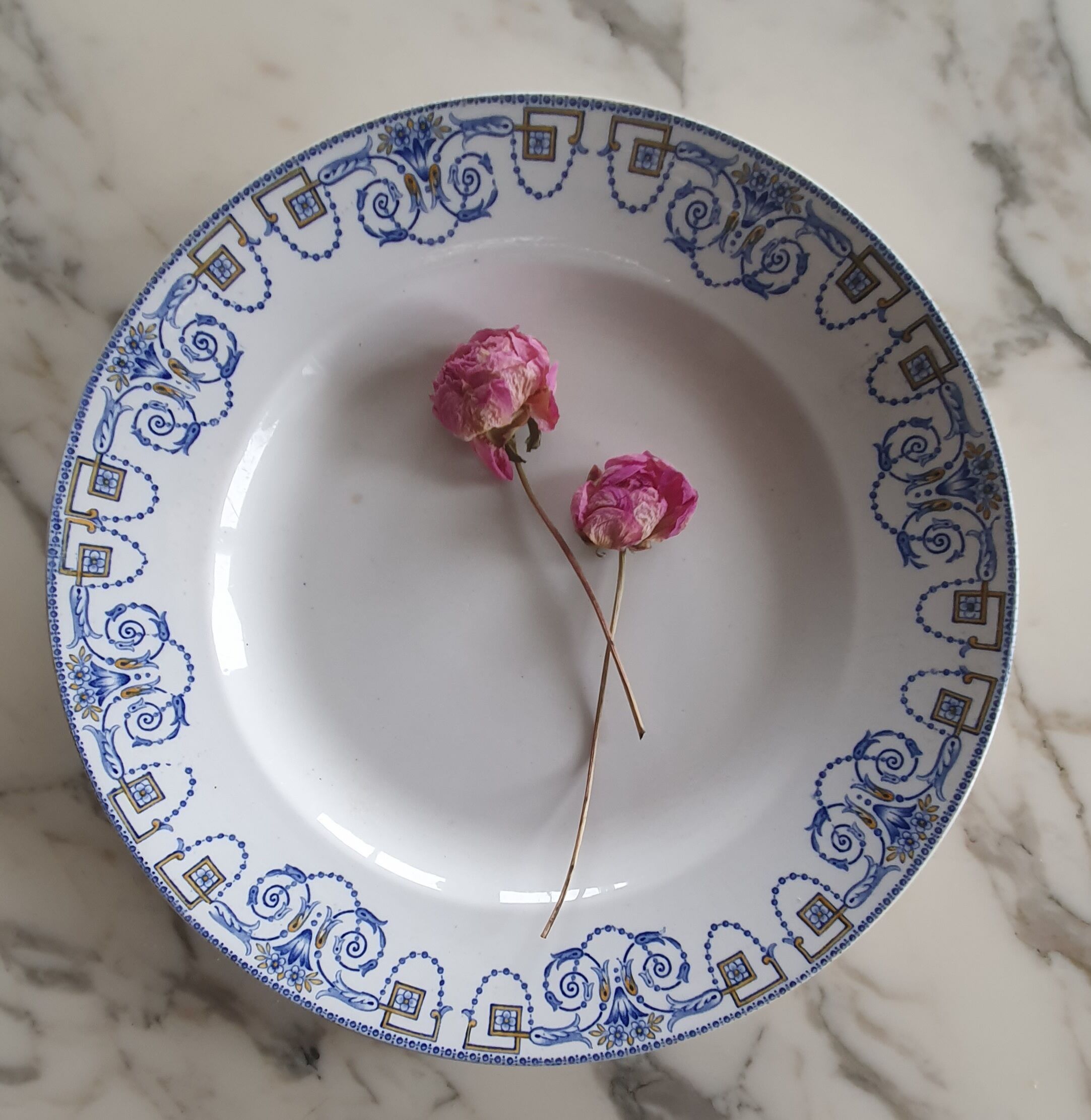 Ancient earthenware dish