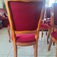 superb set of (8/10) Louis XV chairs in solid cherry with burgundy velvet