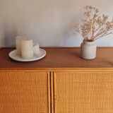 Armoire en rotin vintage