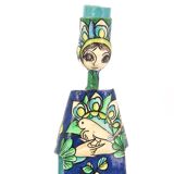 Mexican papier-mâché candle holder by Abelardo Ruiz, 1970s