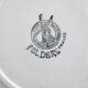 6 antique French dessert plates, Moulin des Loups, 4067