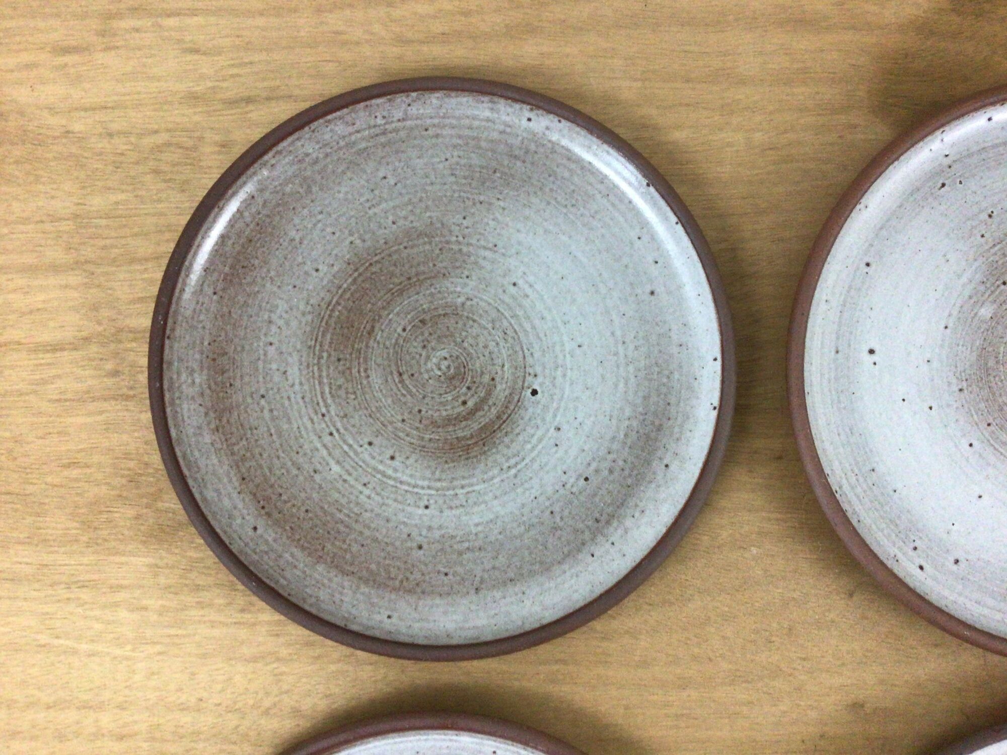 Set of 6 plates in stoneware J&N Pierlot Ratilly