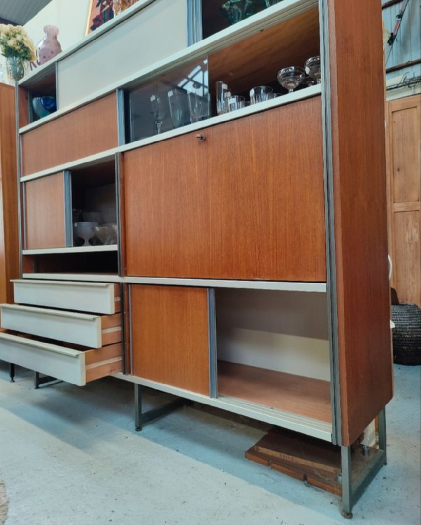 Georges Frydman Library. Signed EFA furniture.