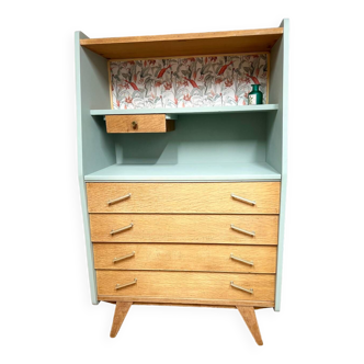 Vintage secretary chest of drawers