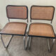 Series of 2 chairs Marcel Breuer Cesca B32