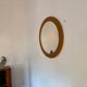 Minimalist brown mirror, 1960s