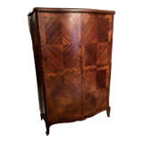Domed wardrobe with Louis XV style inlaid decoration