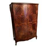 Domed wardrobe with Louis XV style inlaid decoration