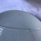 Set of 3 porcelain asparagus plates from Tharaud Limoges