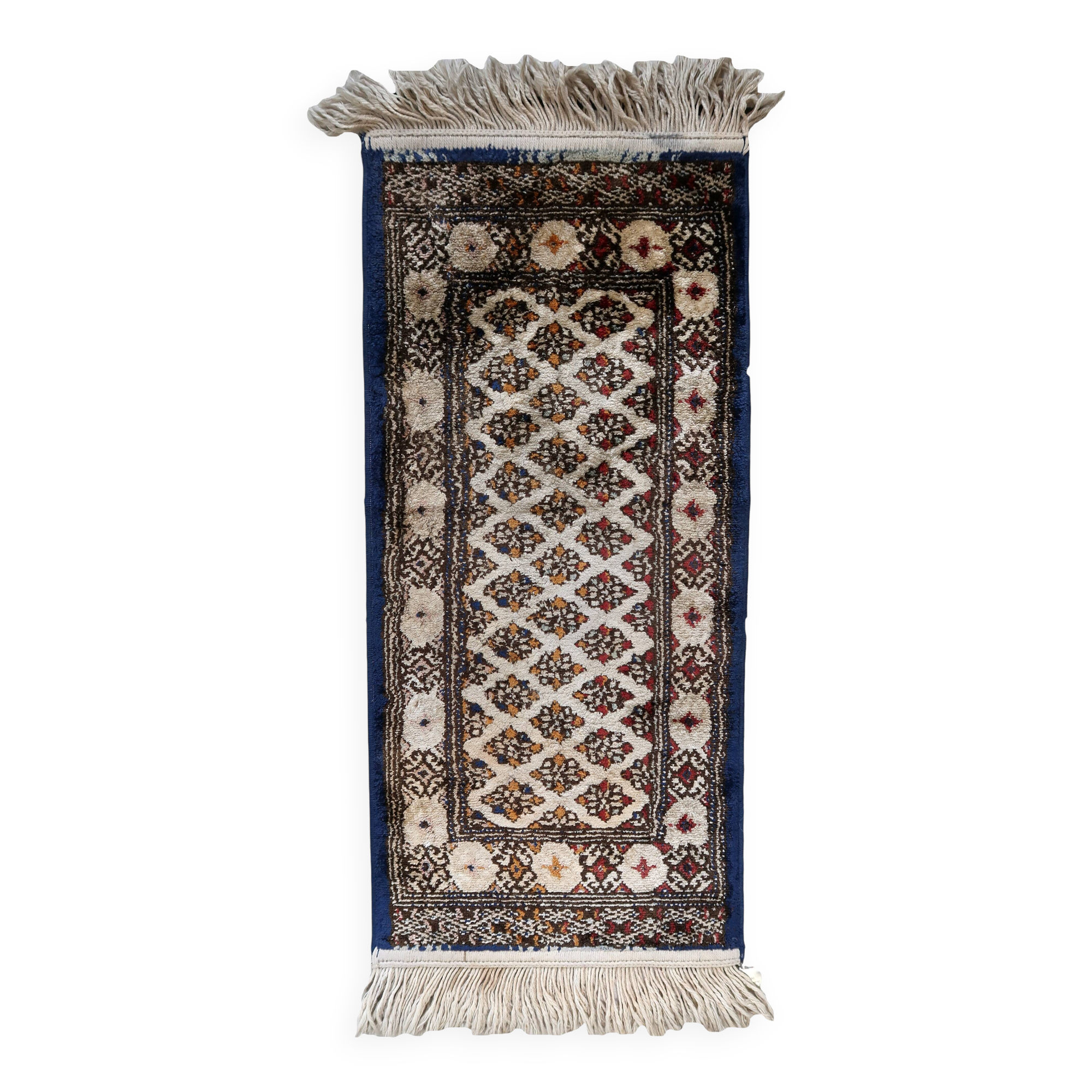 Tapis vintage en soie fait main Sivas 30cm x 66cm - 1C1011