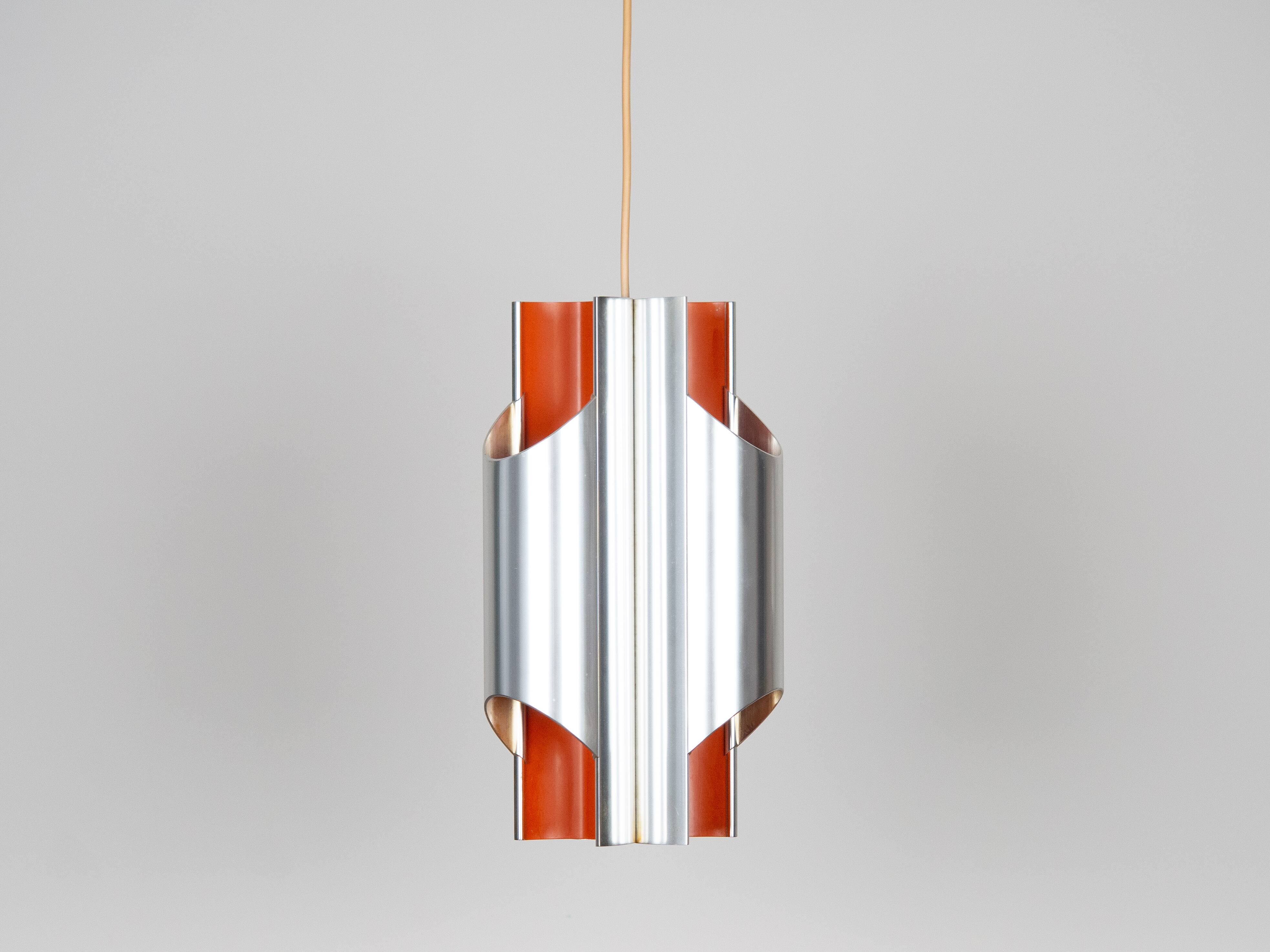 Lampe suspendue vintage danoise Pantre par Bent Karlby, Lyfa, années 1970