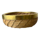 Panier circulaire en rotin et laiton, Italie, années 1970, 18 cm de diamètre