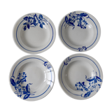 Lot de 4 assiettes creuses Digoin Sarreguemines années 30