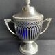 Drageoir, jam maker – Silver metal and blue crystal