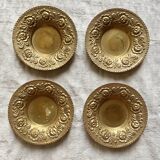 Flat golden candlesticks