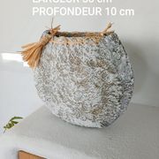 Vase sculptural effet pierre. Wabi-sabi. Bohème
