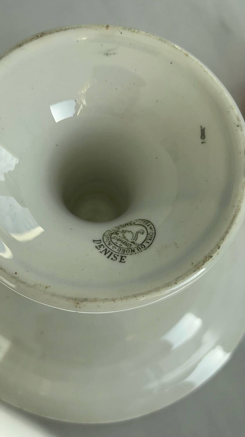 French ironstone fruit bowl, St Amand, Denise model