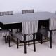 Large Art Deco Chrome and Black Glass Extendable Dining Table, 1930s