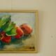 Original still life in oil on canvas from the mid-20th century – apples