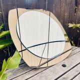 70's round mirror