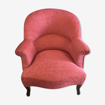 Fauteuil crapaud rose