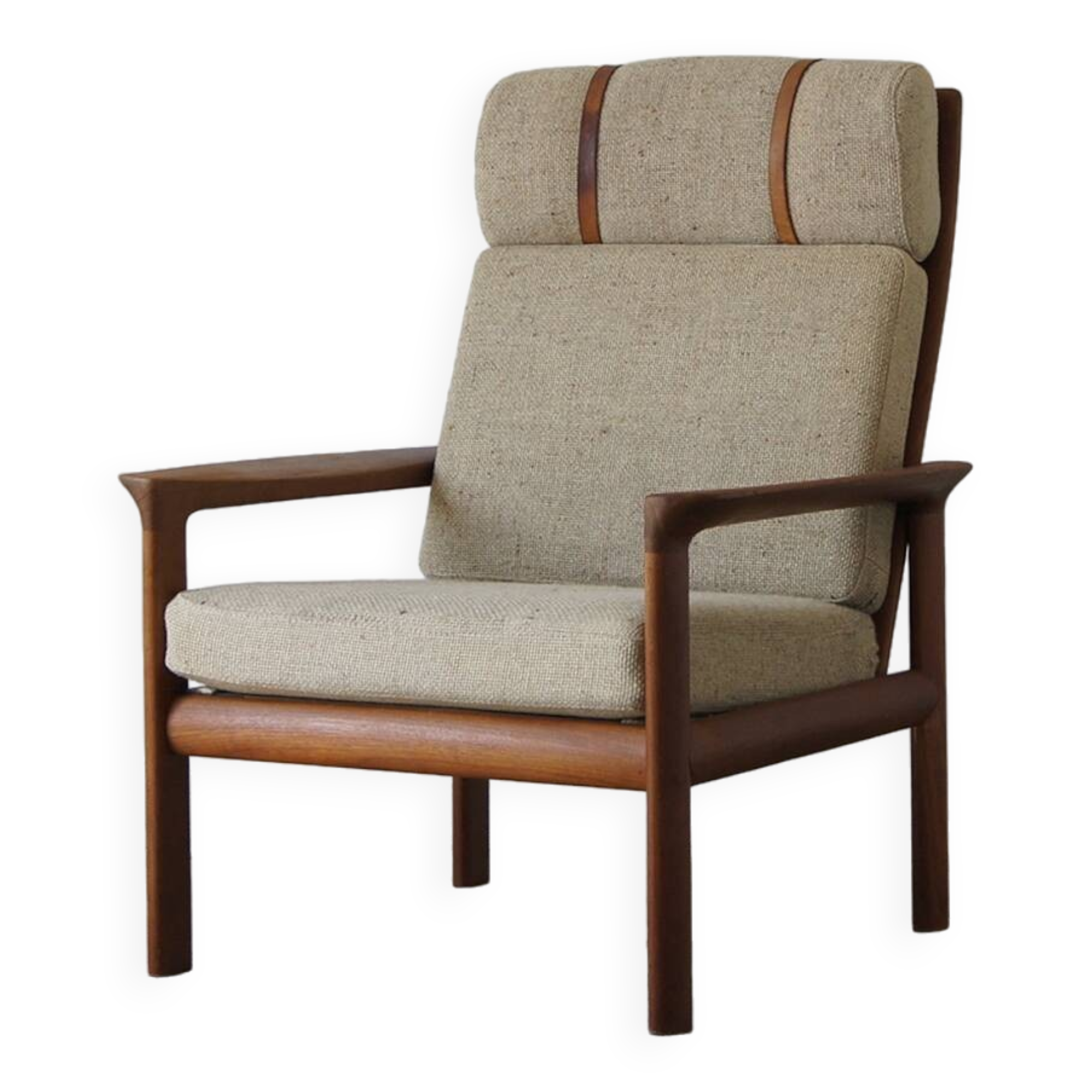 Fauteuil lounge en teck par Sven Ellekaer pour Komfort, Danemark, années 1960