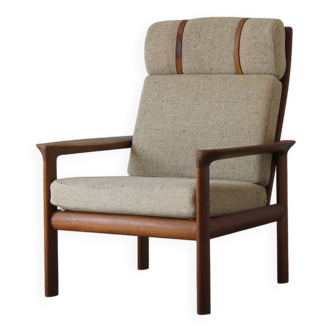 Fauteuil lounge en teck par Sven Ellekaer pour Komfort, Danemark, années 1960