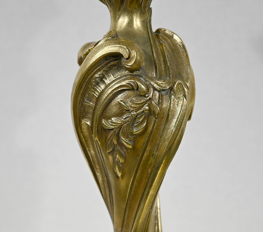 Gilded bronze lamp, Art Nouveau – late nineteenth century