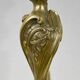 Lampe en Bronze Doré, Art Nouveau – Fin XIXe