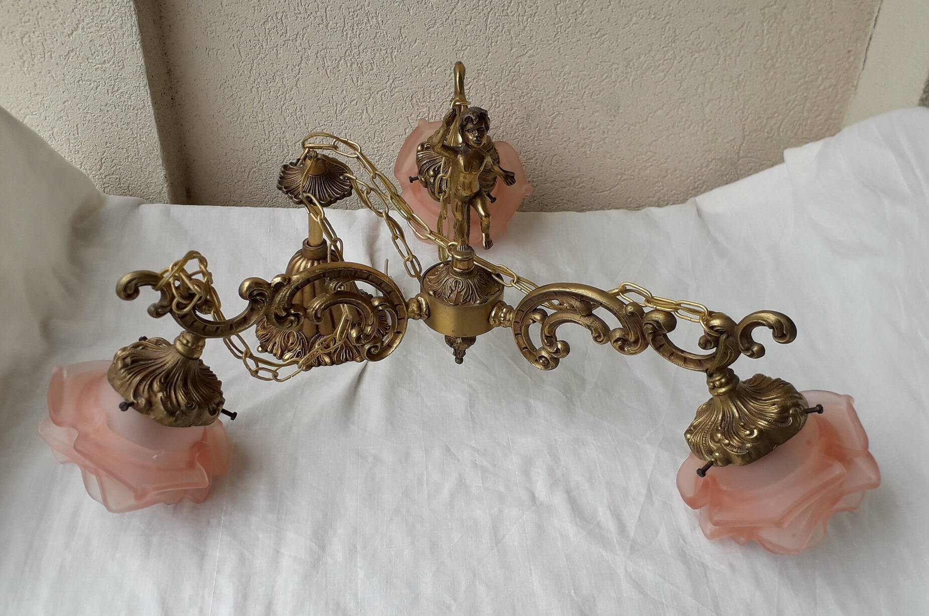 Chandelier or bronze pendant light