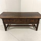 Brutalist antique Spanish coffee table
