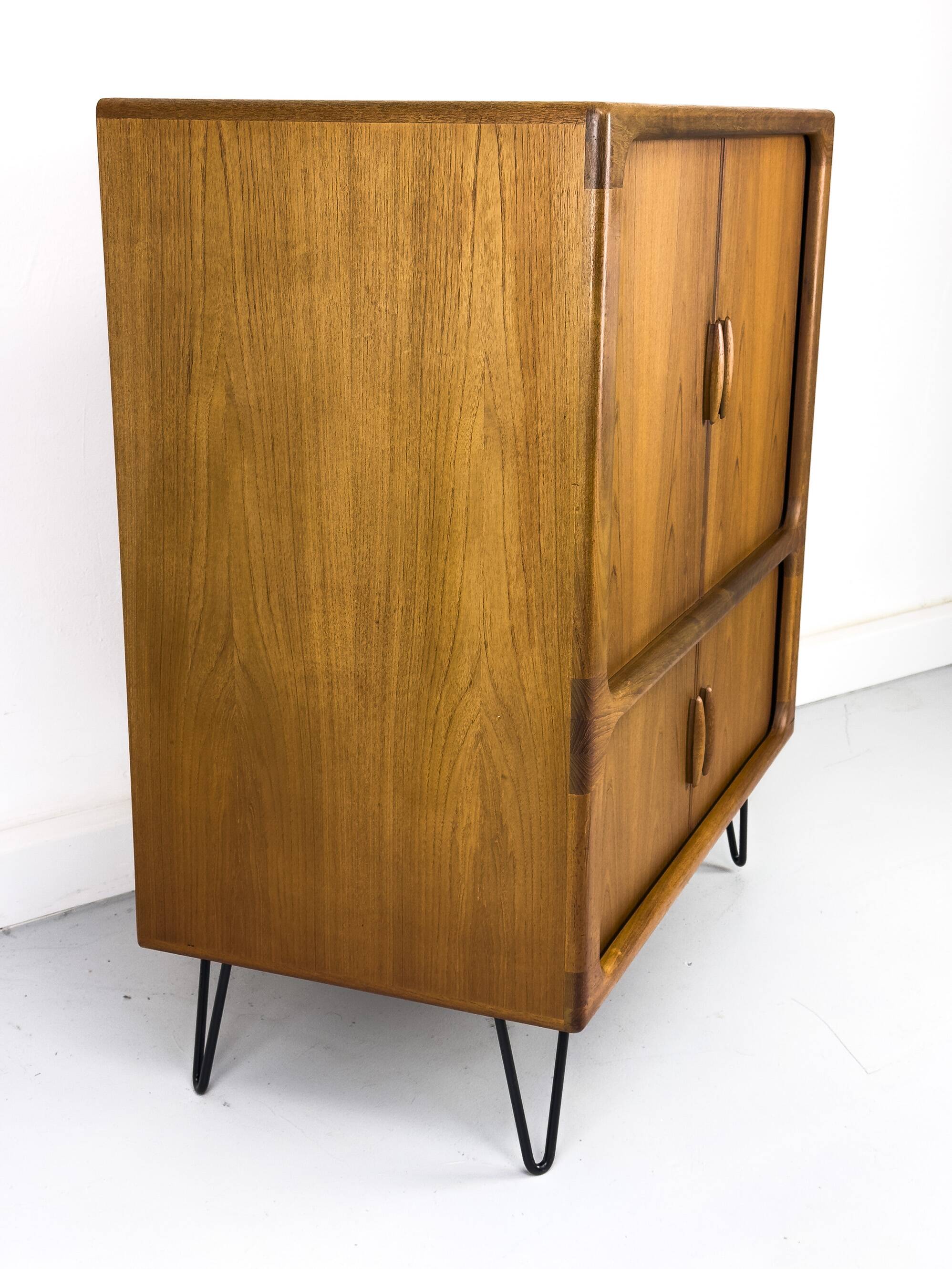 Danish Teak Hi-Fi Sideboard with Tambour Doors from Dyrlund, 1970s