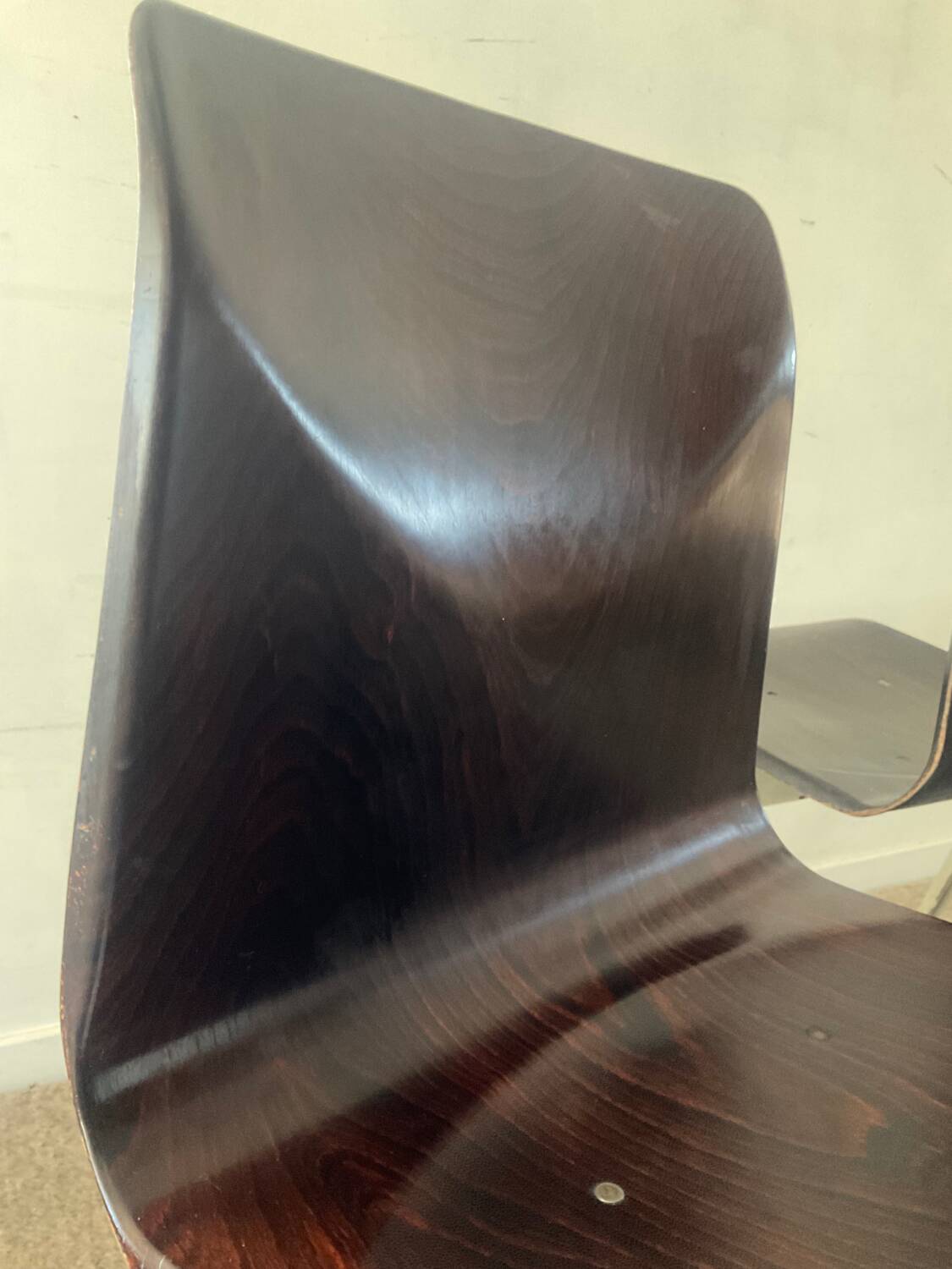 Pair of Pagholz-Germany industrial chairs from the 50s-60s