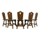 Vintage brutalist oak handmade farmhouse dining chairs, 1930s
