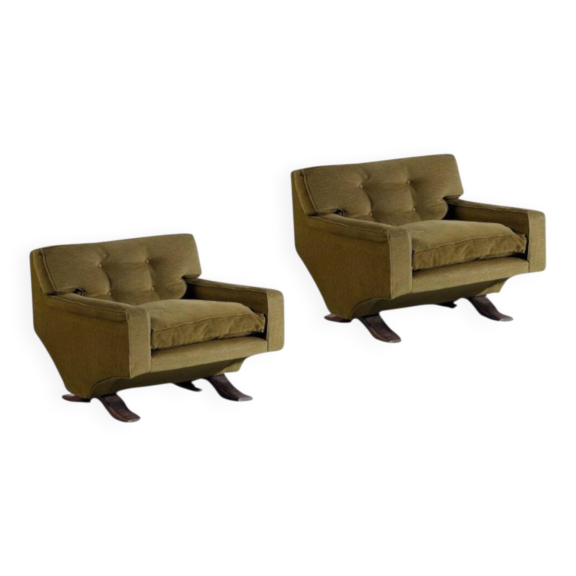 Set of Italian Armchairs by Franz Sartori for Flexform, 1965