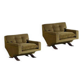 Set of Italian Armchairs by Franz Sartori for Flexform, 1965