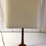 Solid wood-laying lamp turned - 60s