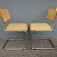 Pair of Cesca B32 Marcel Breuer chairs