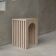 BALANCE side table in travertine