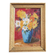 Old oil painting on wood