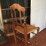 Lot of 8 old walnut chairs