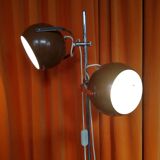 Herda chrome floor lamp with adjustable eyeball lights