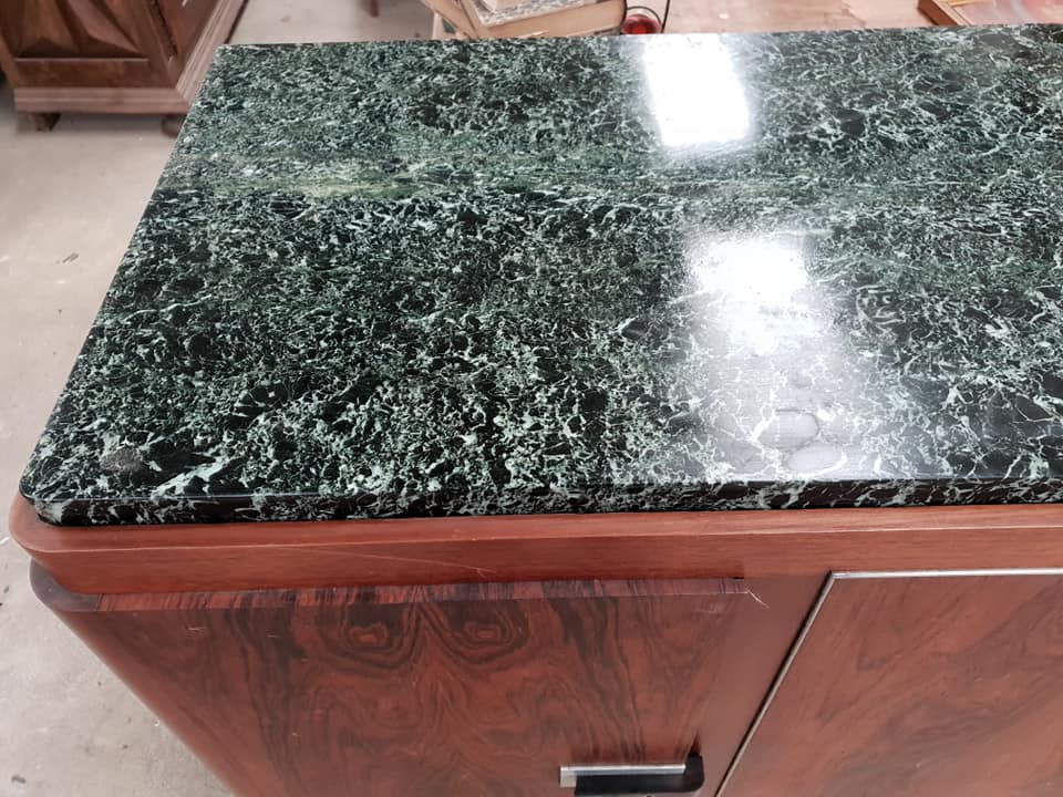 Art Deco mahogany string