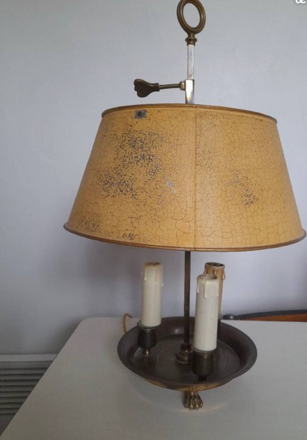 Old metal desk lamp