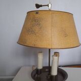 Ancienne lampe de bureau bouillotte métal