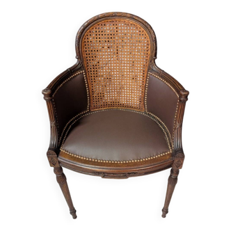 Louis XVI cane office chair