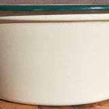 Enamelled sheet metal basin