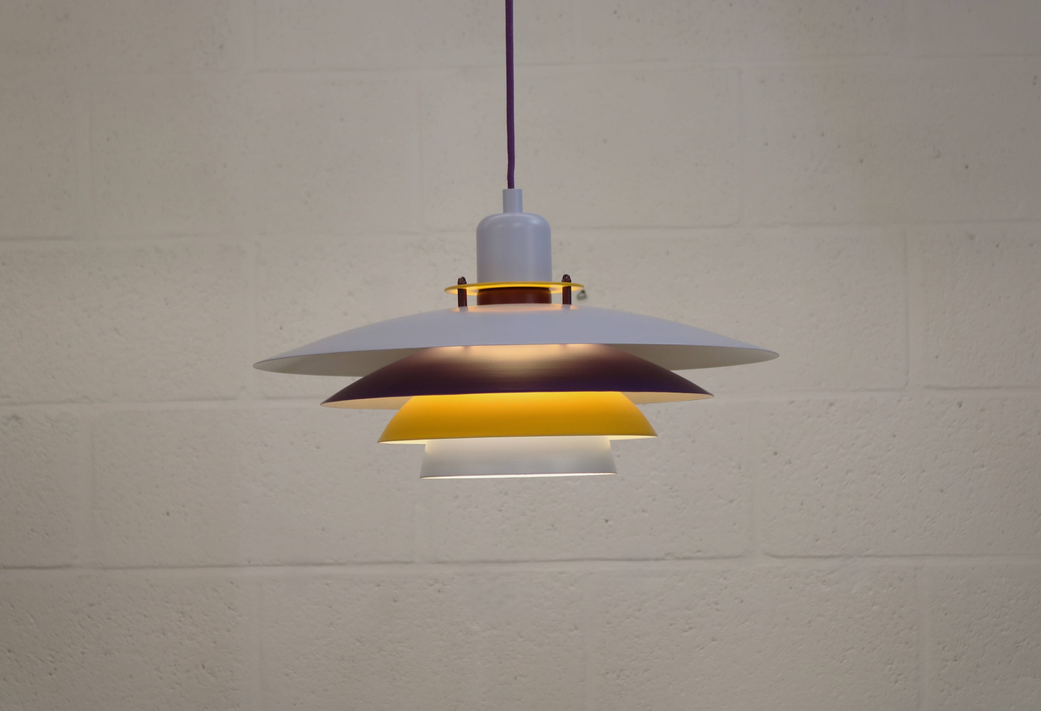Colorful Danish Pendant Lamp by Belid – 1980s