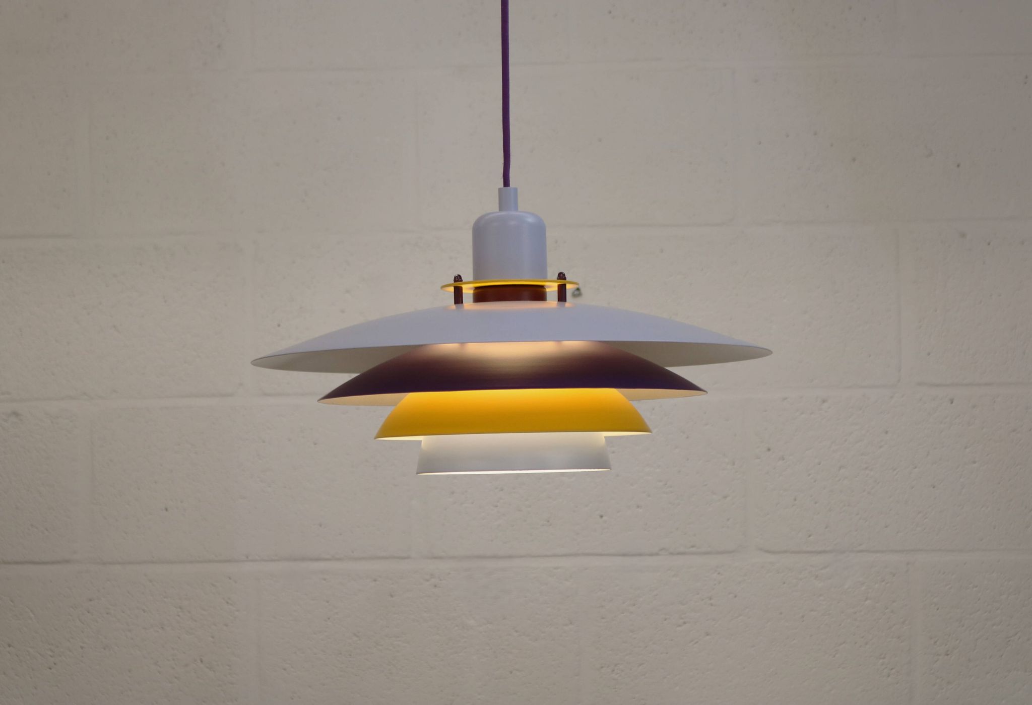 Colorful Danish Pendant Lamp by Belid – 1980s
