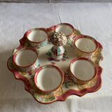 Minton egg cup holder and its 6 egg cups